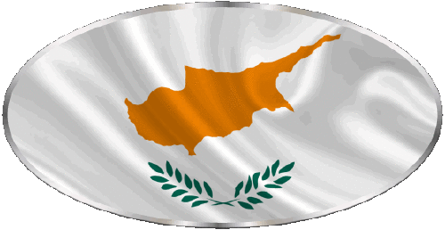 Oval Cyprus Europe Flags 