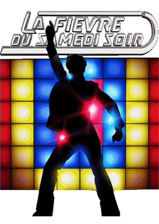 Logotipo Francés Fiebre del Sabado Noche Películas Internacional Multimedia 