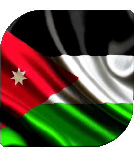 Square Jordan Asia Flags 