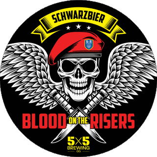 Schwarzbier blood on the risers-Schwarzbier blood on the risers 5X5 Brewing CO USA Bières Boissons 
