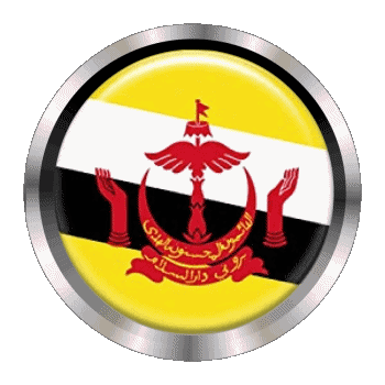 Round - Rings Brunei Asia Flags 