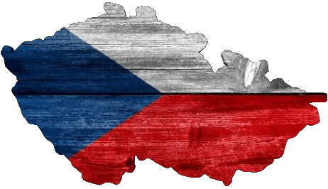 Map Czech Republic Europe Flags 