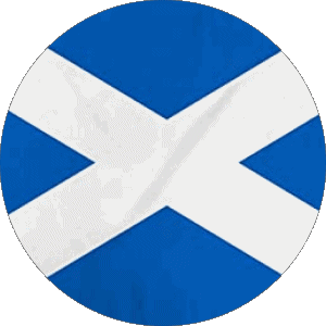 Round Scotland Europe Flags 