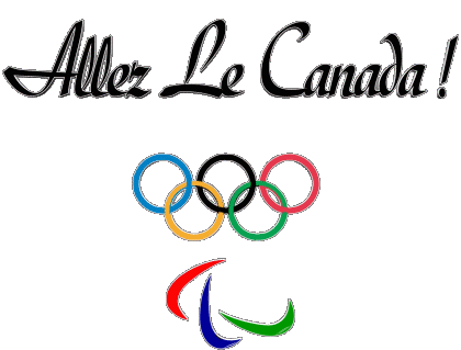 Jeux Olympiques Allez Le Canada Francés Mensajes 