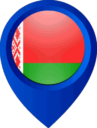 Perno di posizione Bielorussia Europa Bandiere 