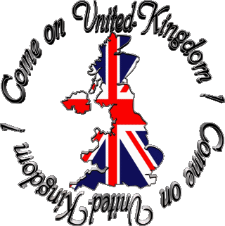 Map - Flag Come on United-Kingdom Inglese Messagi 