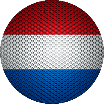 Round Luxembourg Europe Flags 