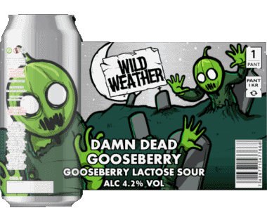 Damn dead  gooseberry-Damn dead  gooseberry Wild Weather Royaume Uni Bières Boissons 
