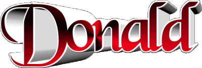 Donald D MASCULIN - UK - USA Prénoms 