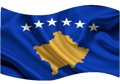 Rechteck Kosovo Europa Fahnen 