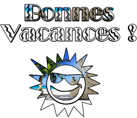 04 Transparenter Hintergrund Bonnes Vacances Französisch Nachrichten 