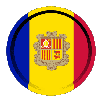 Round - Rings Andorra Europe Flags 
