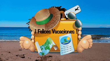 003 Fond Animé Felices Vacaciones Espagnol Messages 