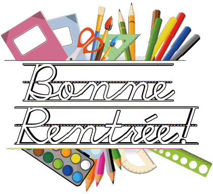 013 Fond Transparent Bonne Rentrée Français Messages 