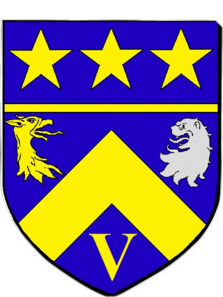 Blasone-Blasone VAUGNERAY 69 Dipartimenti - Città Francia Bandiere 