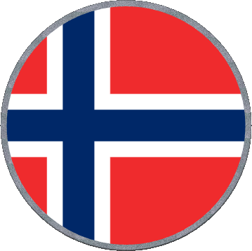 Rond Norvège Europe Drapeaux 