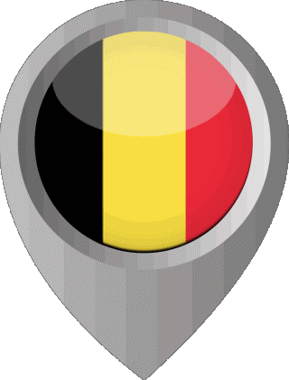 Perno di posizione Belgio Europa Bandiere 