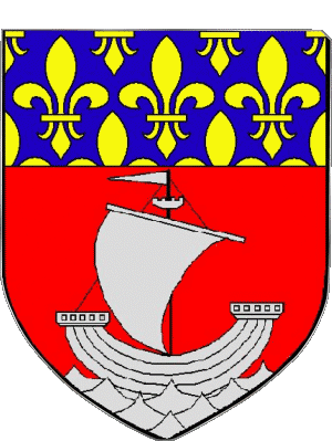 Blazon-Blazon Paris 75 Departments - Cities France Flags 