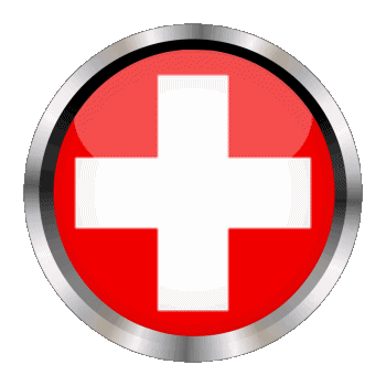 Rond - Anneaux Suisse Europe Drapeaux 