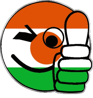 Smiley - OK Niger África Banderas 