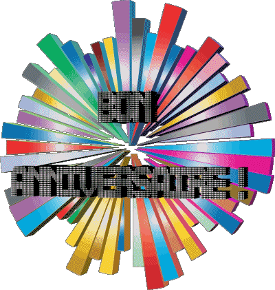 007 Transparenter Hintergrund Abstrait - Géométrique Bon Anniversaire Französisch Nachrichten 