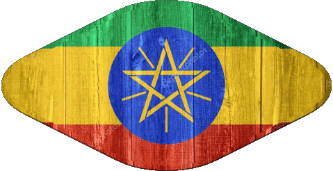 Oval 02 Ethiopia Africa Flags 
