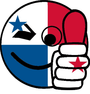 Smiley - OK Panama Amerika Fahnen 