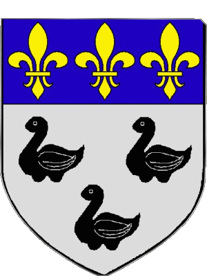 Blason-Blason LAON 02 Départements - Villes France Drapeaux 