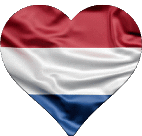 Herz Niederlande Europa Fahnen 
