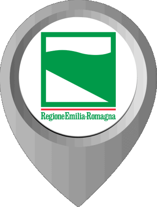 Perno di posizione Emilia-Romagna Italia Europa Bandiere 