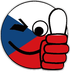 Smiley - OK República Checa Europa Banderas 