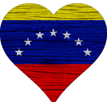 Herz Venezuela Amerika Fahnen 