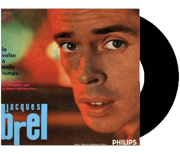 La valse a mille temps - la tendresse - Ne me quitte pas - La dame patronnesse-La valse a mille temps - la tendresse - Ne me quitte pas - La dame patronnesse Jacques Brel Compilazione Francia anni '60 Musica Multimedia 