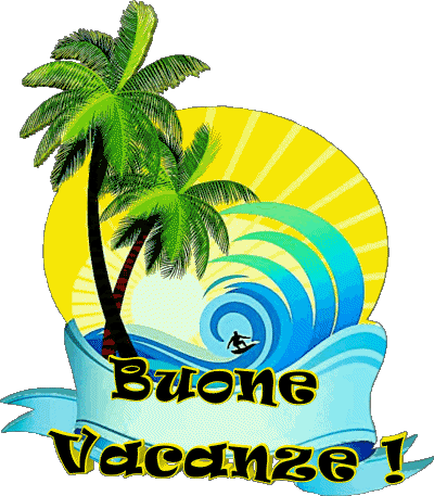 25 Fondo transparente Buone Vacanze Italiano Mensajes 
