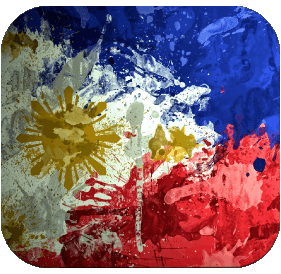 Square Philippines Asia Flags 