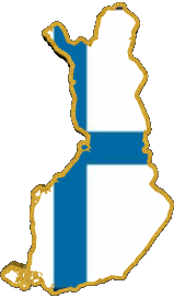 Mapa Finlandia Europa Banderas 