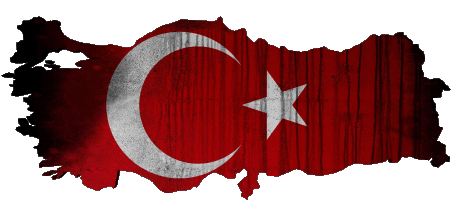 Karte Türkei Asien Fahnen 