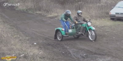 Side Car Moto Trasporti Umorismo -  Fun 