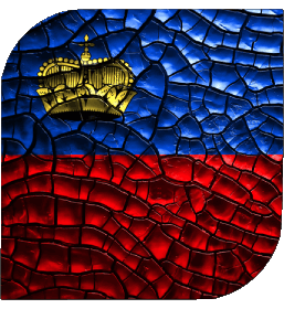 Quadrato Liechtenstein Europa Bandiere 