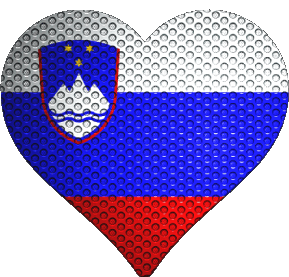 Cuore Slovenia Europa Bandiere 