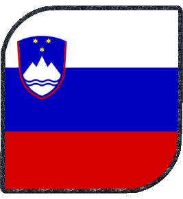 Quadrato Slovenia Europa Bandiere 