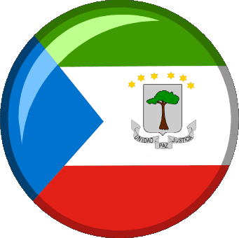 Runde Äquatorialguinea Afrika Fahnen 