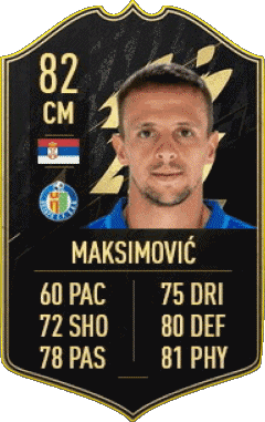 Nemanja Maksimovic Serbia F I F A - Jugadores  cartas Vídeo Juegos Multimedia 