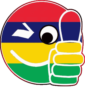 Smiley - OK Mauritius Afrika Fahnen 