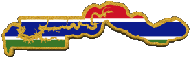 Carte Gambie Afrique Drapeaux 