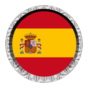 Round - Rings Spain Europe Flags 