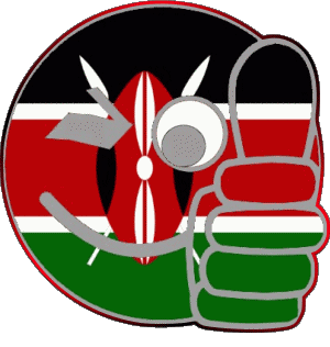 Smiley - OK Kenya Africa Flags 