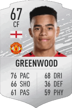 Mason Greenwood Angleterre F I F A - Jugadores  cartas Vídeo Juegos Multimedia 