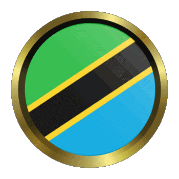 Rond - Anneaux Tanzanie Afrique Drapeaux 