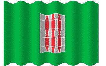 Ondulación Umbria Italia Europa Banderas 